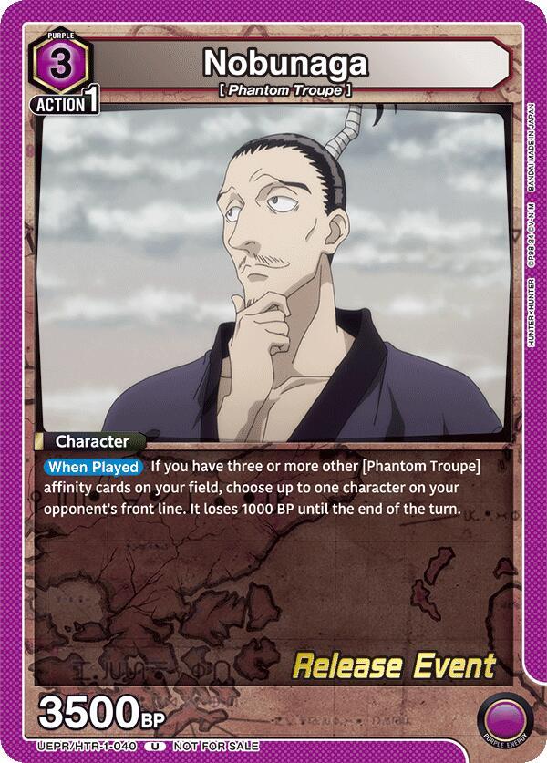 Nobunaga (UEPR/HTR-1-040) [UE02BT: HUNTER X HUNTER Release Event Cards]