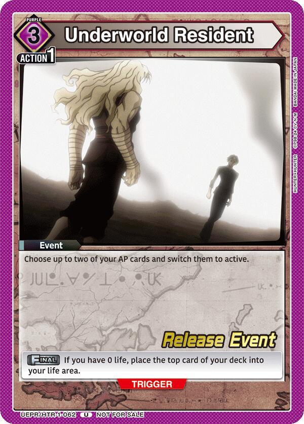 Underworld Resident (UEPR/HTR-1-062) [UE02BT: HUNTER X HUNTER Release Event Cards]