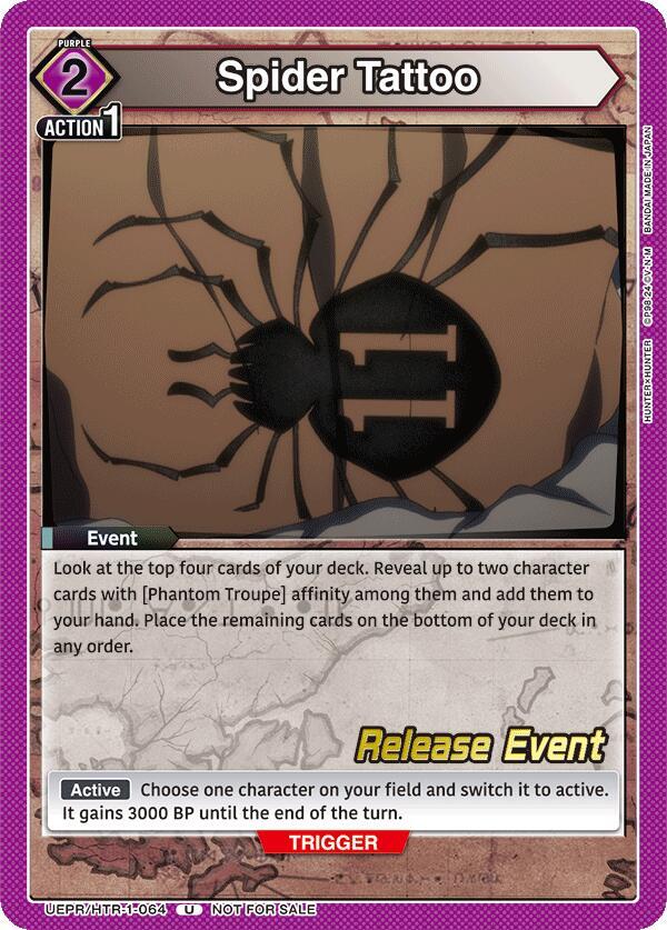 Spider Tattoo (UEPR/HTR-1-064) [UE02BT: HUNTER X HUNTER Release Event Cards]