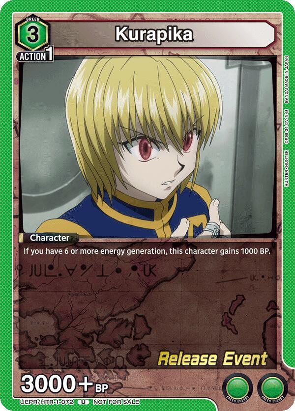 Kurapika (072) (UEPR/HTR-1-072) [UE02BT: HUNTER X HUNTER Release Event Cards]