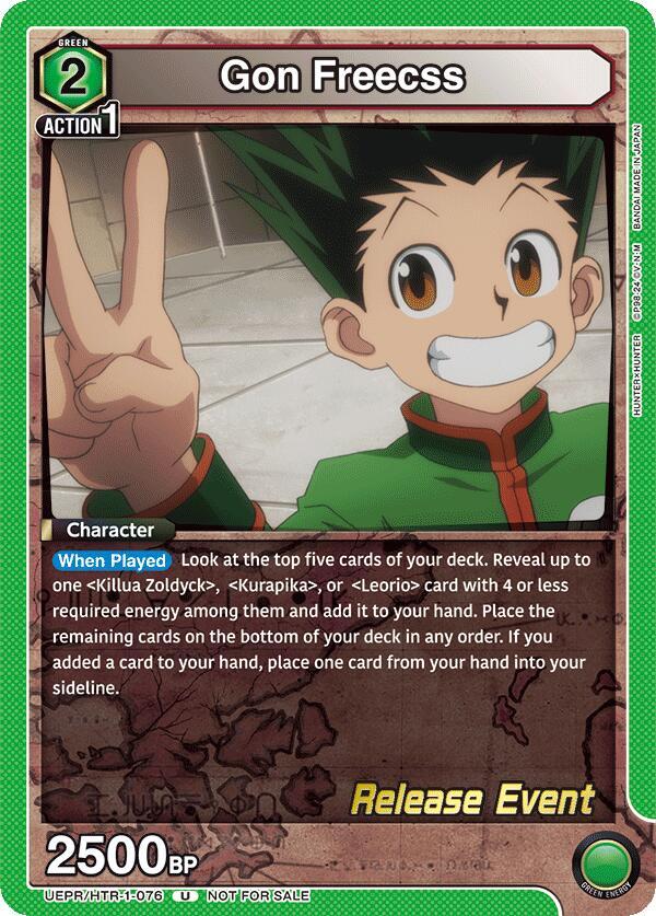 Gon Freecss (076) (UEPR/HTR-1-076) [UE02BT: HUNTER X HUNTER Release Event Cards]
