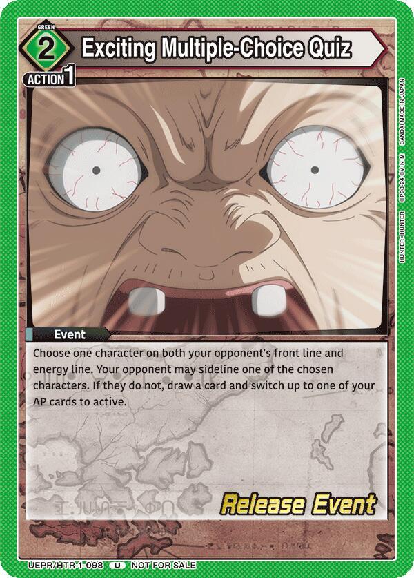 Exciting Multiple-Choice Quiz (UEPR/HTR-1-098) [UE02BT: HUNTER X HUNTER Release Event Cards]