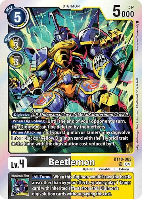 digimon card game release special booster 2.0 Super Rare Beetlemon BT18-063 POKÉMON CARD GAME e2 mtgSTARTER Offering Players A Comprehensive Type:Evolution (Design 2)