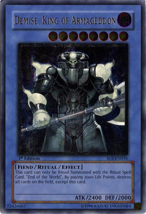 Demise, King of Armageddon (UTR) [SOI-EN035] Ultimate Rare