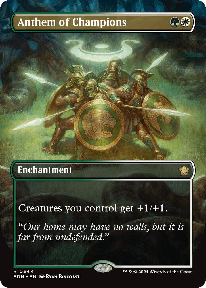 Anthem of Champions (Borderless) [Foundations]