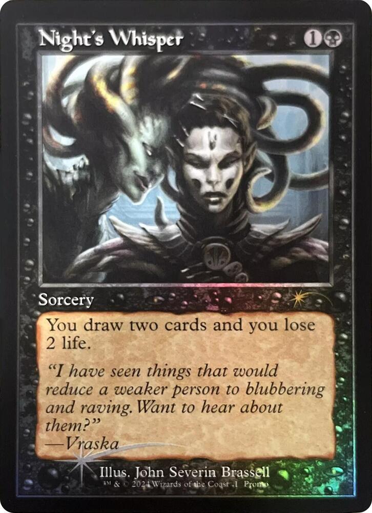 Night's Whisper (Retro Frame) (Open House) [Wizards Play Network 2024]