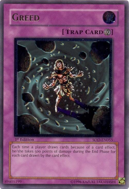 Greed [SOD-EN055] Ultimate Rare