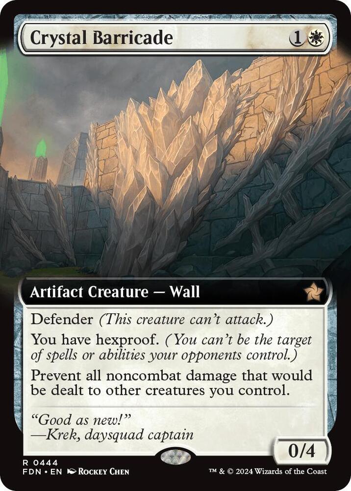 Crystal Barricade (Extended Art) [Foundations]