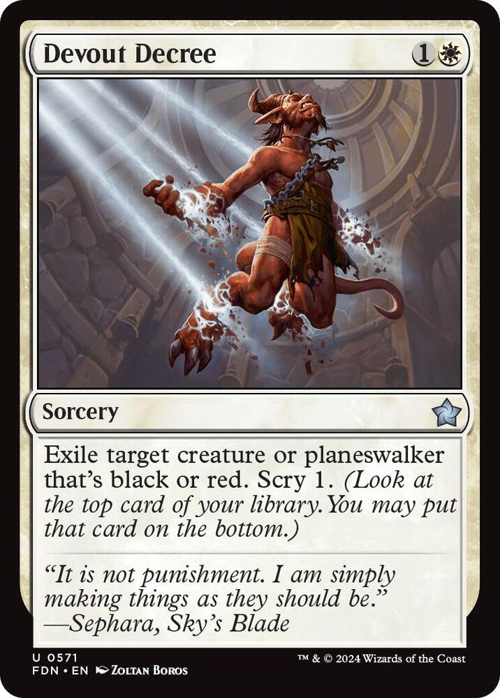 Devout Decree [Foundations]