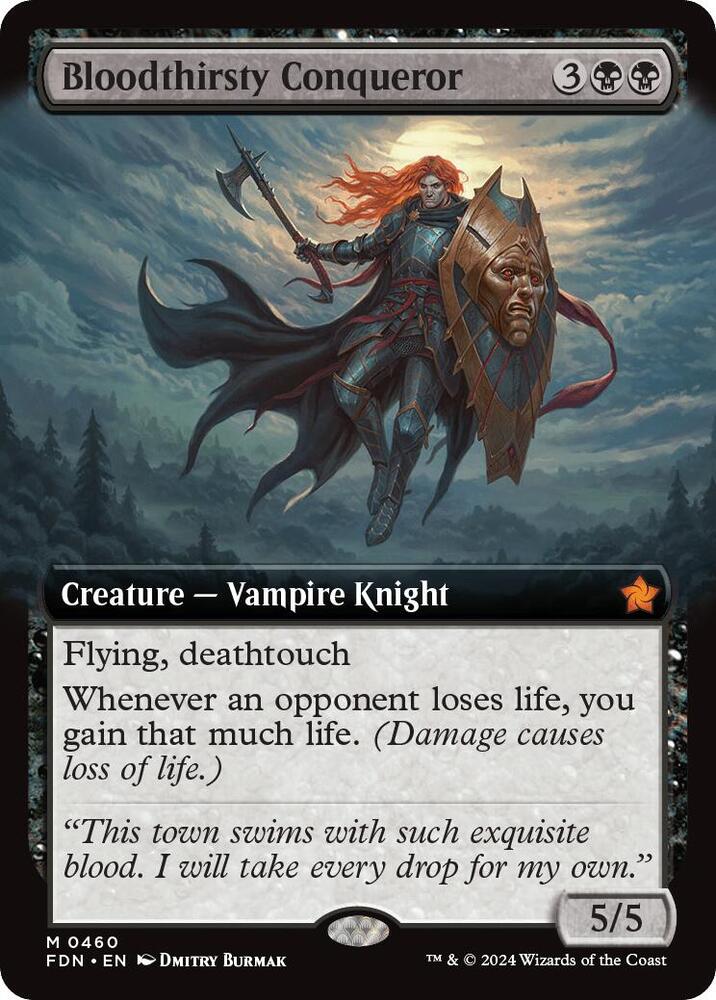 Bloodthirsty Conqueror (Extended Art) [Foundations]