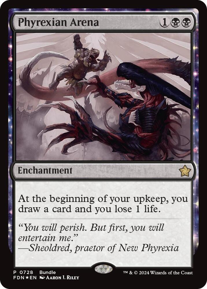 Phyrexian Arena (Bundle) [Foundations Promos]
