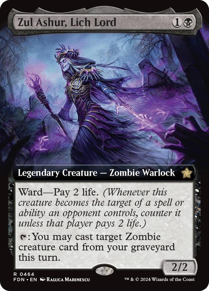 Zul Ashur, Lich Lord (Extended Art) [Foundations]