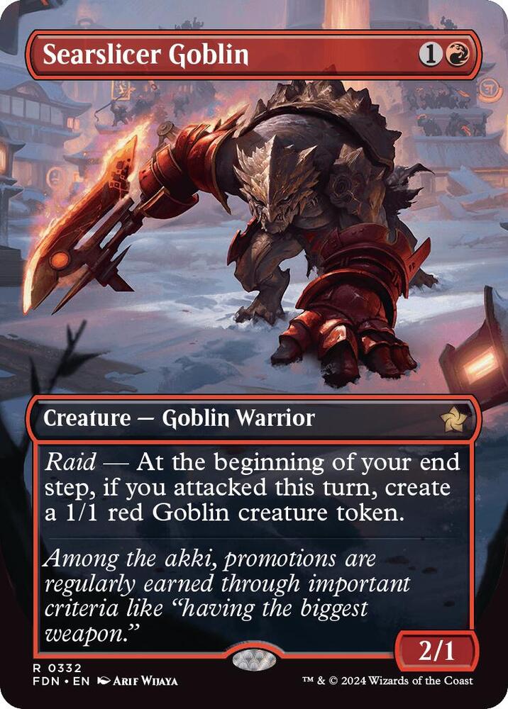 Searslicer Goblin (Borderless) [Foundations]