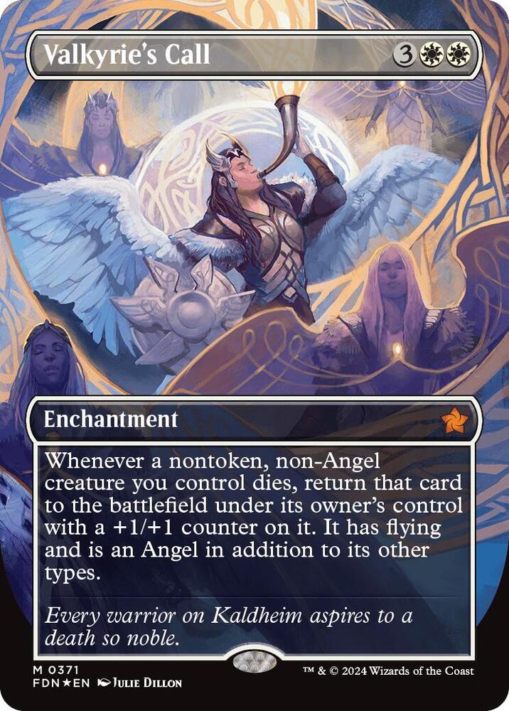 Valkyrie's Call (Borderless) (Mana Foil) [Foundations]