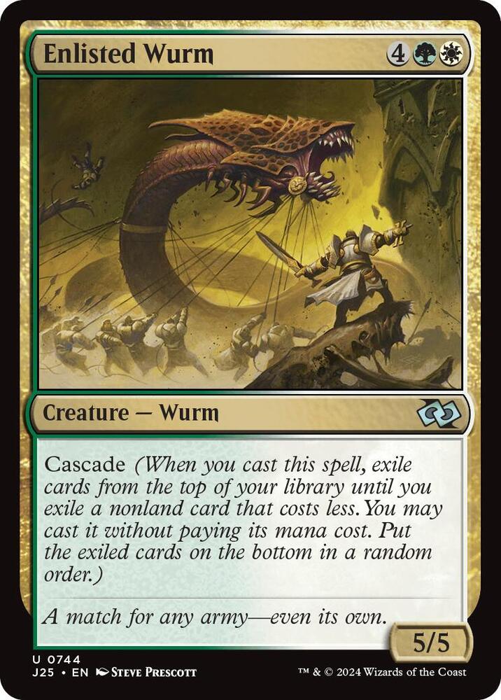 Enlisted Wurm [Foundations Jumpstart]