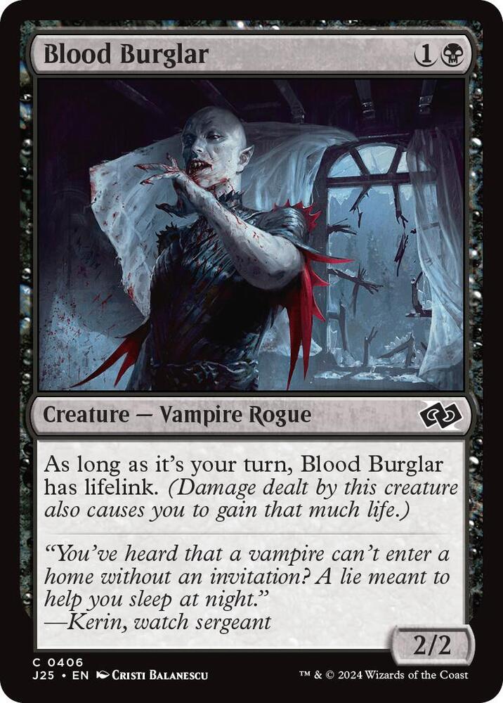 Blood Burglar [Foundations Jumpstart]