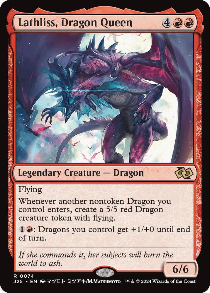 Lathliss, Dragon Queen (Anime) [Foundations Jumpstart]