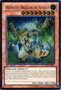 Hieratic Dragon of Sutekh [GAOV-EN025] Ultimate Rare