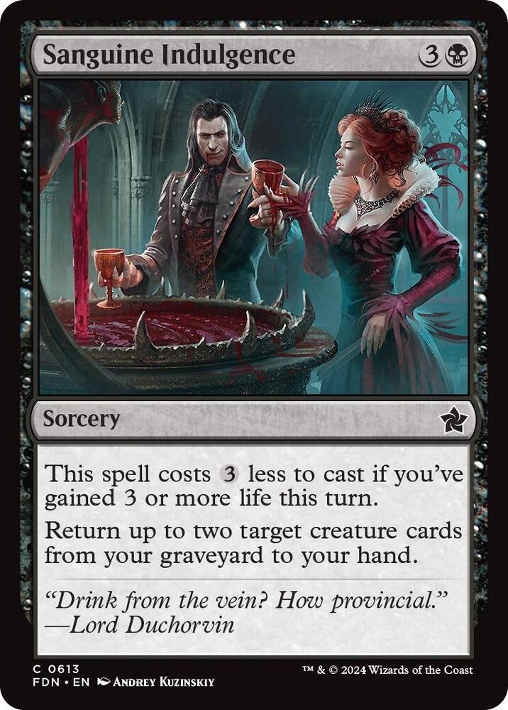 Sanguine Indulgence [Foundations]