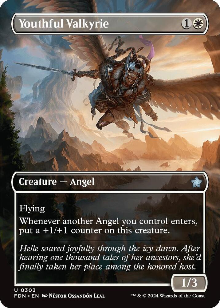 Youthful Valkyrie (Borderless) [Foundations]
