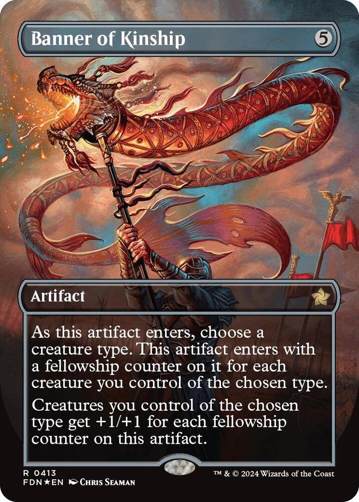 Banner of Kinship (Borderless) (Mana Foil) [Foundations]