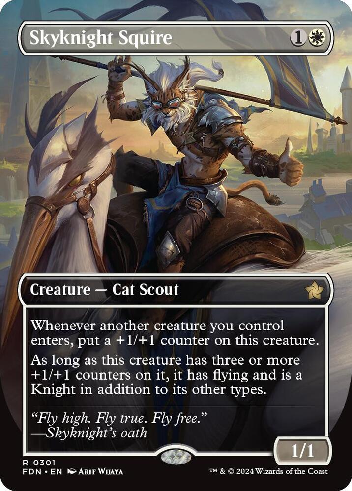 Skyknight Squire (Borderless) [Foundations]