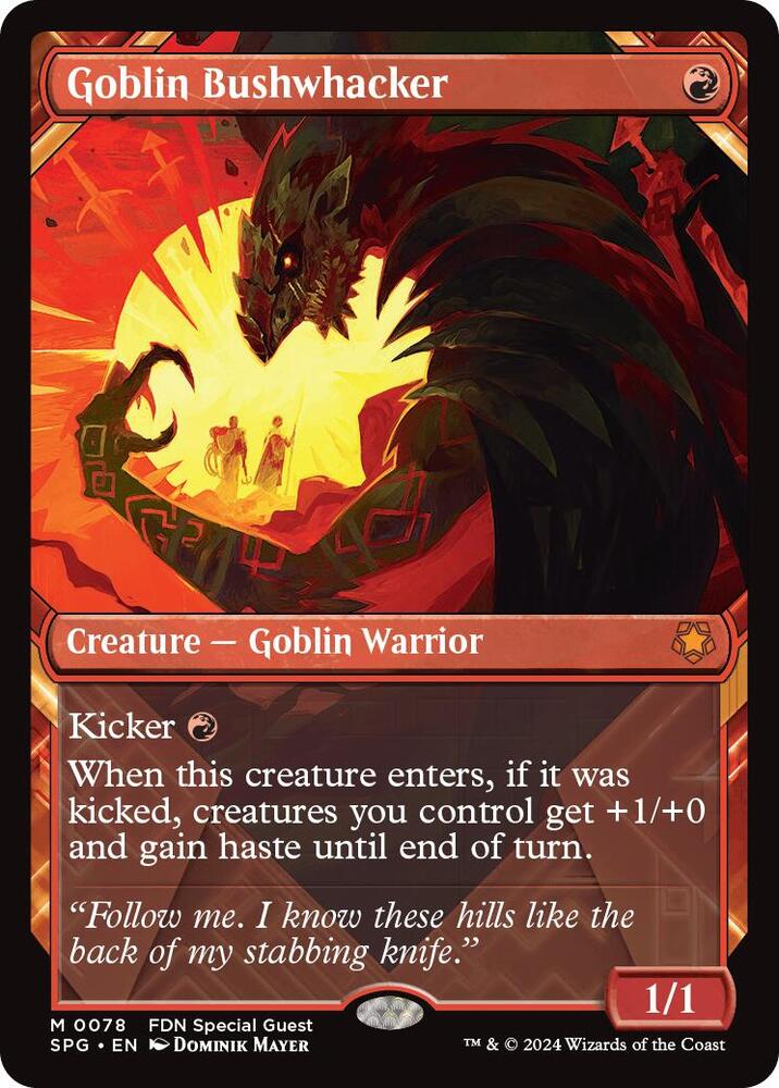 Goblin Bushwhacker (Showcase) [Foundations Special Guests]