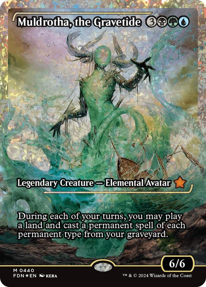 Muldrotha, the Gravetide (Showcase) (Fracture Foil) [Foundations]