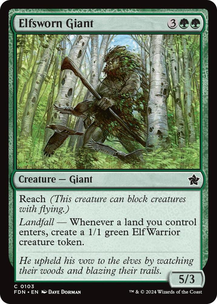 Elfsworn Giant [Foundations]