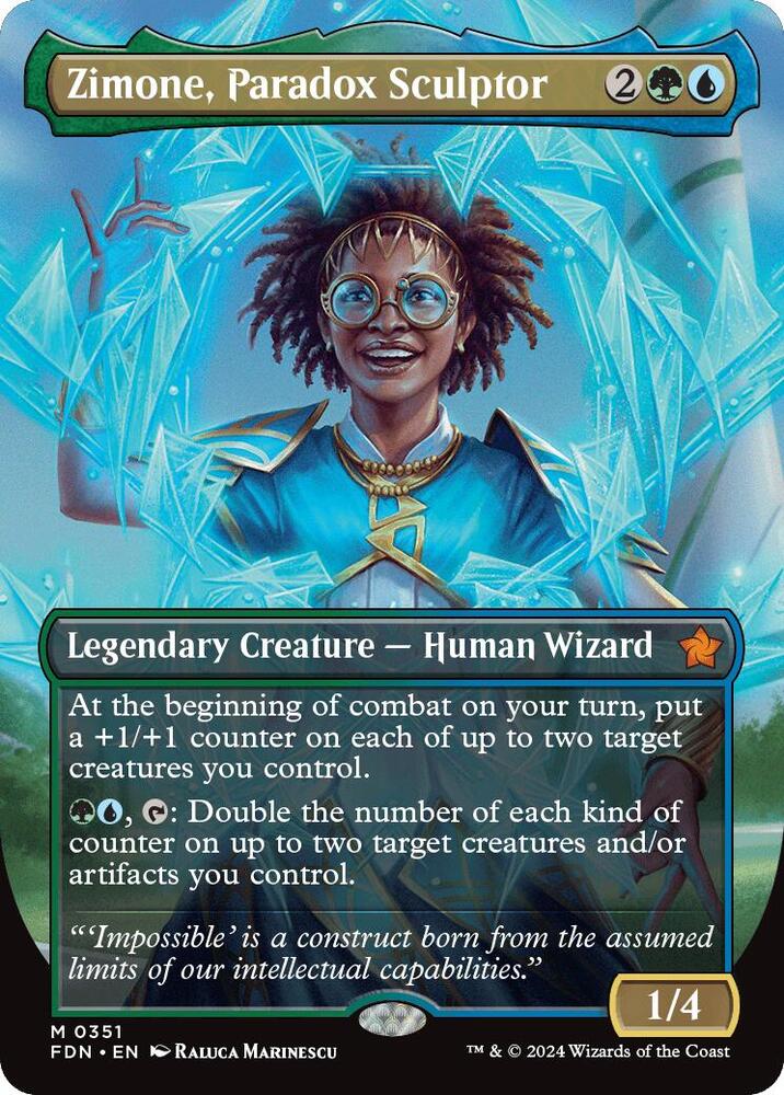 Zimone, Paradox Sculptor (Borderless) [Foundations]