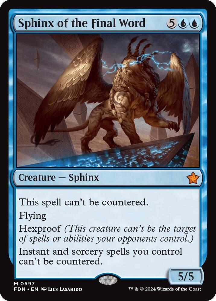 Sphinx of the Final Word [Foundations]