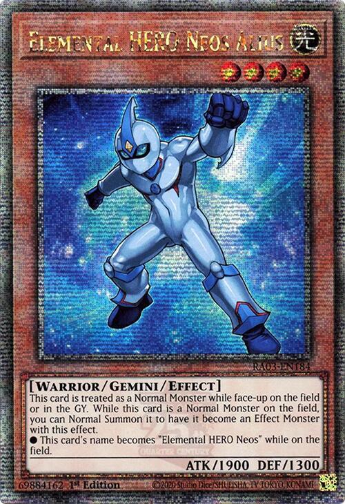 Elemental HERO Neos Alius (Quarter Century Secret Rare) [RA03-EN184] Quarter Century Secret Rare