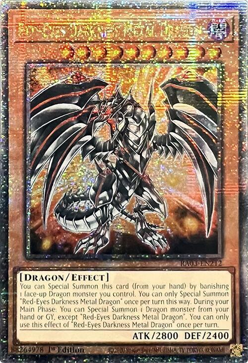 Red-Eyes Darkness Metal Dragon (Quarter Century Secret Rare) [RA03-EN212] Quarter Century Secret Rare
