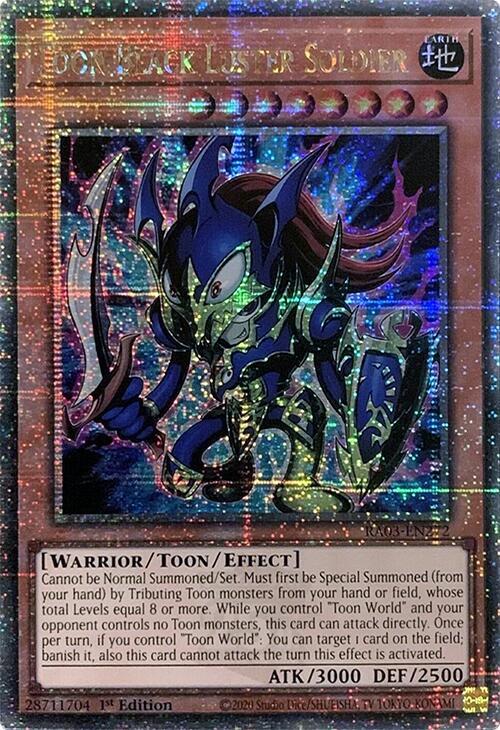 Toon Black Luster Soldier (Quarter Century Secret Rare) [RA03-EN272] Quarter Century Secret Rare