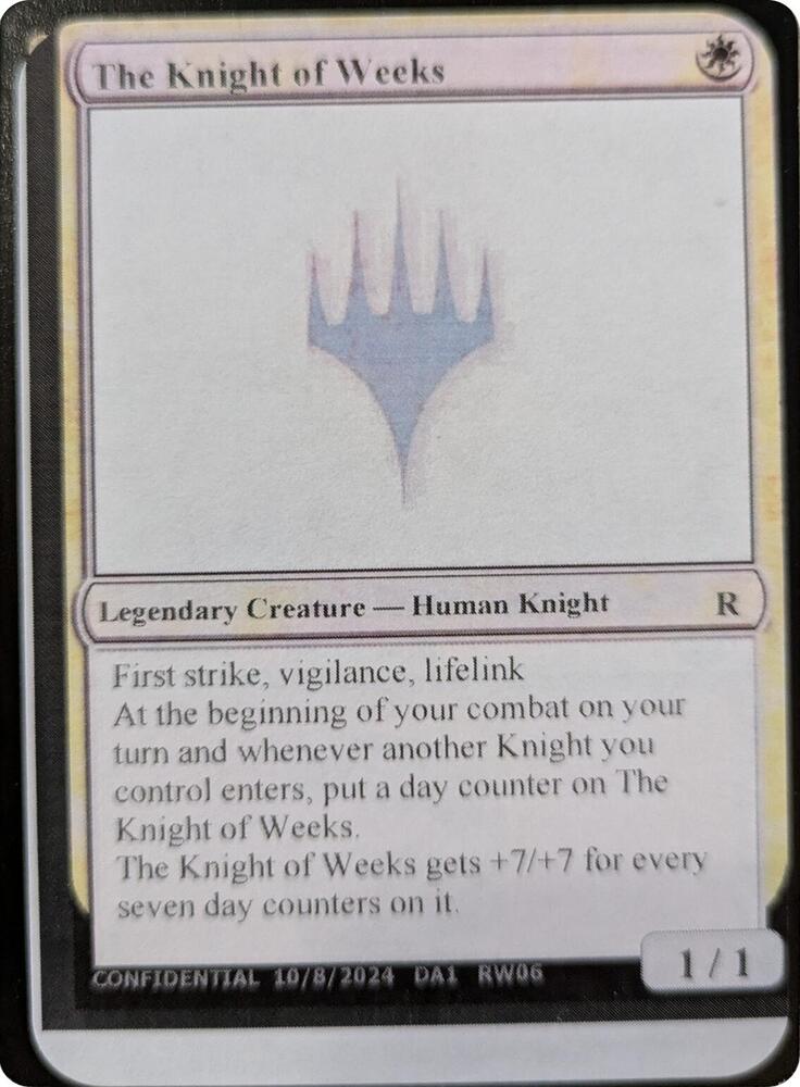 The Knight of Weeks [Unknown Event]