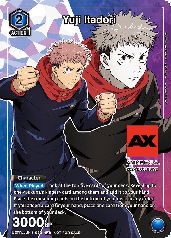 Yuji Itadori (Anime Expo 2024) (UEPR/JJK-1-038) [Union Arena Promotion Cards]