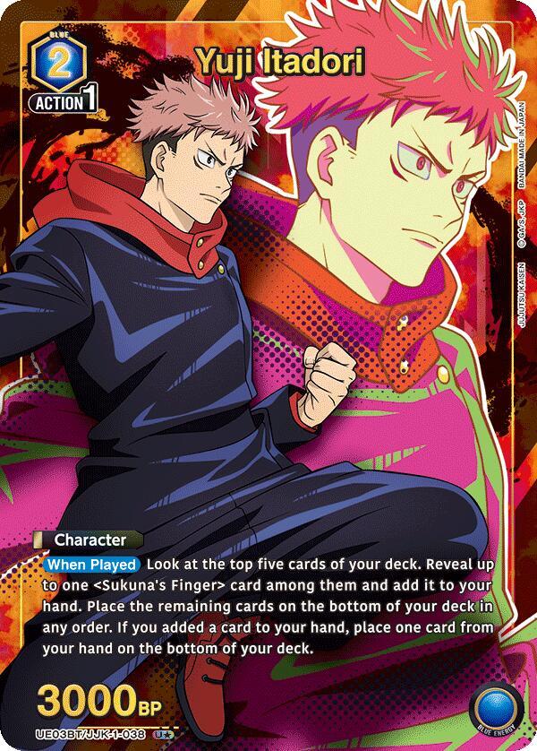Yuji Itadori (038) (U*) (UE03BT/JJK-1-038) [UE03BT: Jujutsu Kaisen] (English)