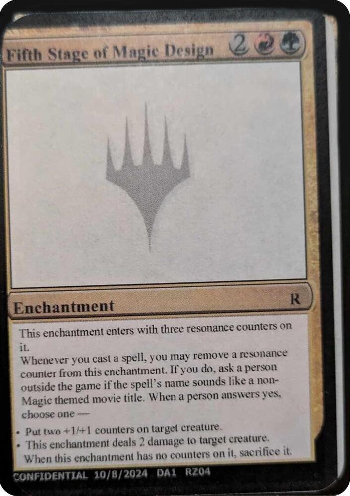 Fifth Stage of Magic Design [Mystery Booster 2 Playtest Cards]