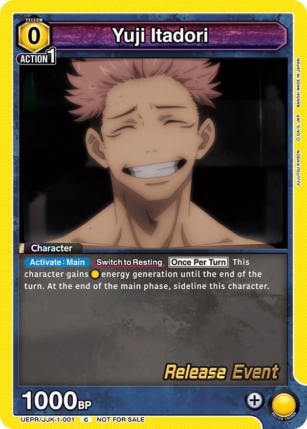 Yuji Itadori (001) (UEPR/JJK-1-001) [UE03BT: Jujutsu Kaisen Release Event Cards]