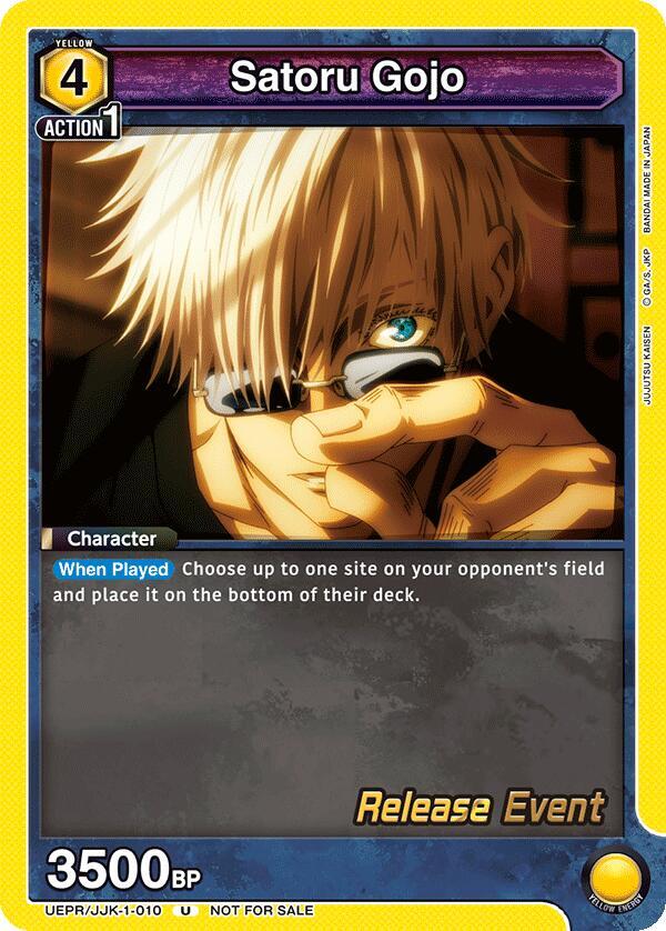 Satoru Gojo (010) (UEPR/JJK-1-010) [UE03BT: Jujutsu Kaisen Release Event Cards]