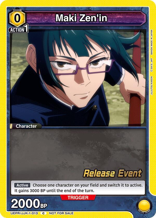 Maki Zen'in (013) (UEPR/JJK-1-013) [UE03BT: Jujutsu Kaisen Release Event Cards]