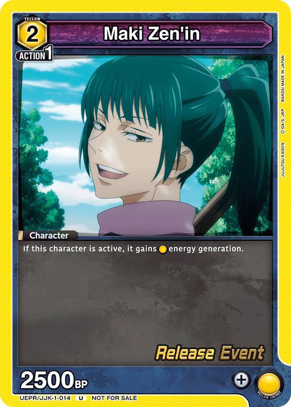 Maki Zen'in (014) (UEPR/JJK-1-014) [UE03BT: Jujutsu Kaisen Release Event Cards]