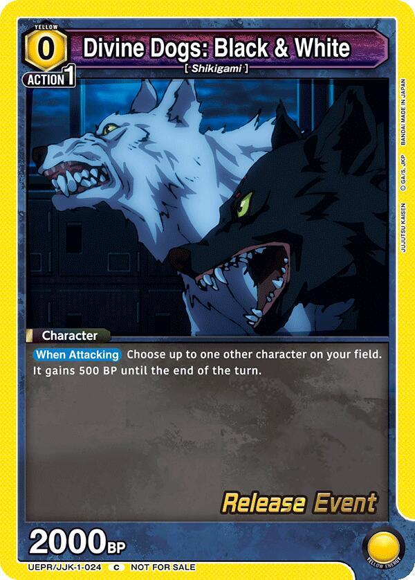 Divine Dogs: Black & White (UEPR/JJK-1-024) [UE03BT: Jujutsu Kaisen Release Event Cards]