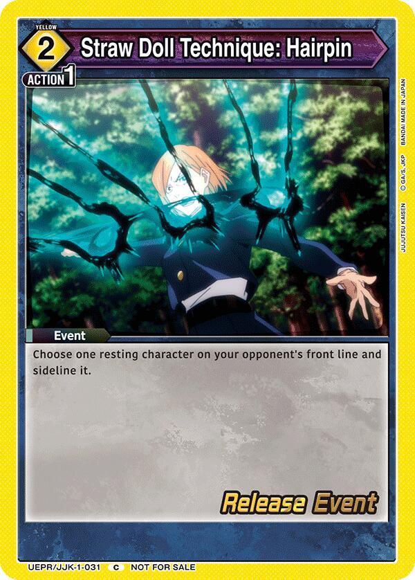 Straw Doll Technique: Hairpin (UEPR/JJK-1-031) [UE03BT: Jujutsu Kaisen Release Event Cards]