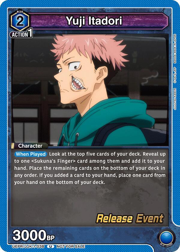 Yuji Itadori (038) (UEPR/JJK-1-038) [UE03BT: Jujutsu Kaisen Release Event Cards]