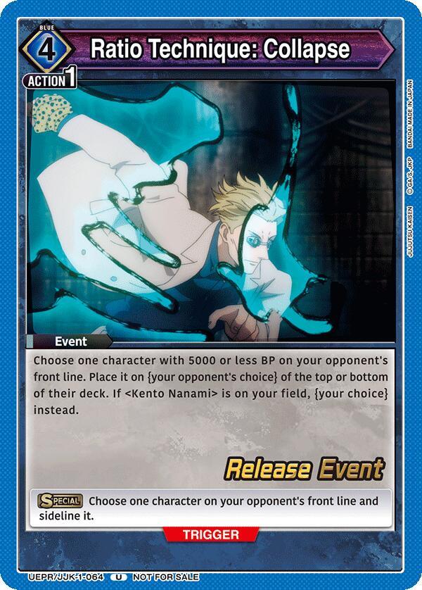 Ratio Technique: Collapse (UEPR/JJK-1-064) [UE03BT: Jujutsu Kaisen Release Event Cards]
