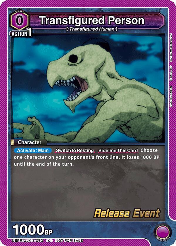 Transfigured Person (UEPR/JJK-1-072) [UE03BT: Jujutsu Kaisen Release Event Cards]