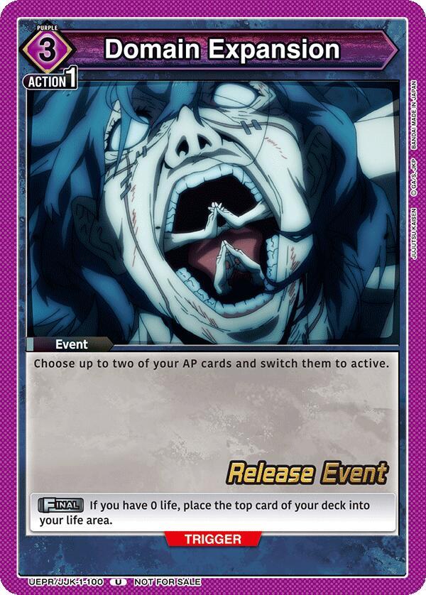 Domain Expansion (100) (UEPR/JJK-1-100) [UE03BT: Jujutsu Kaisen Release Event Cards]