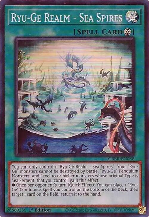 Ryu-Ge Realm - Sea Spires (SR) [CRBR-EN038] Super Rare