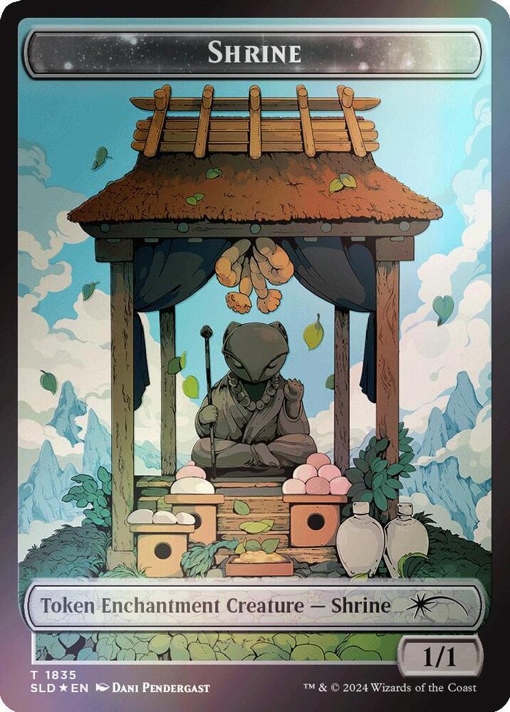 Shrine Token (Rainbow Foil) [Secret Lair: From Cute to Brute Tokens]